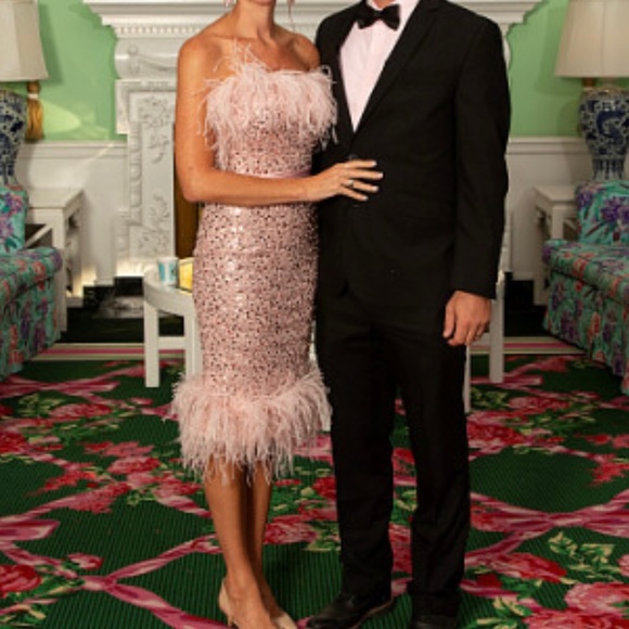 Captivating Sequined Masterpiece: Portia & Scarlett's Enchanting Gown main image 1